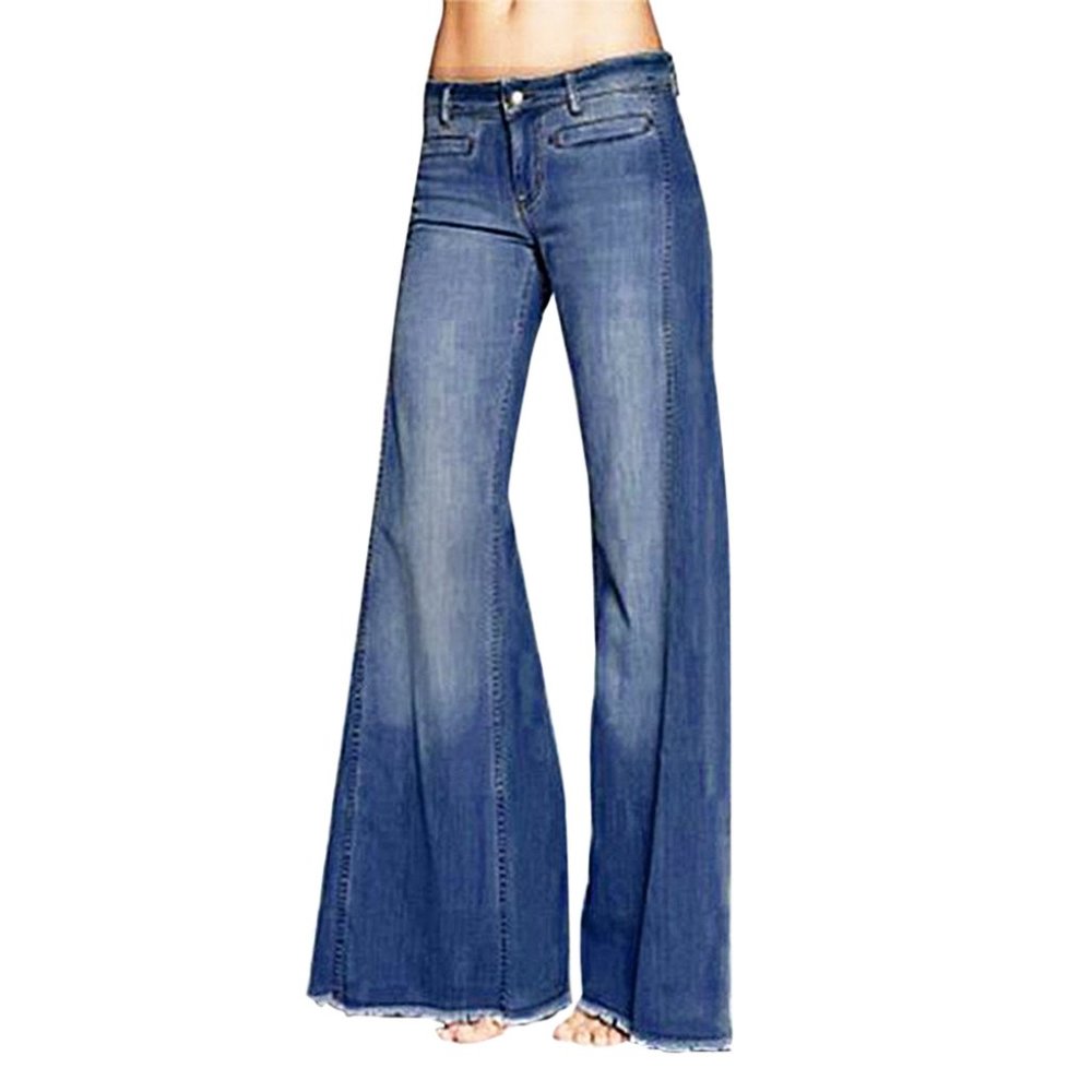 dark denim bell bottom jeans,